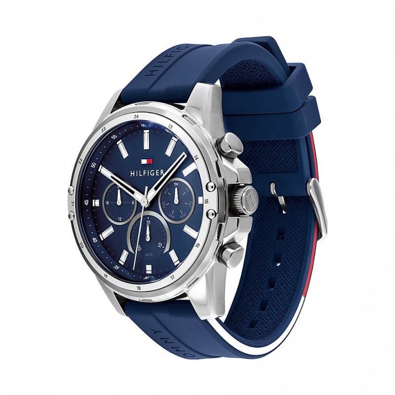 Montre homme tommy hilfiger silicone bleu