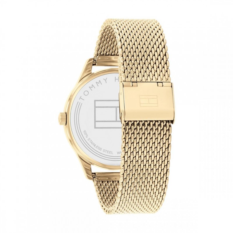 Montre homme tommy hilfiger noire et dorée