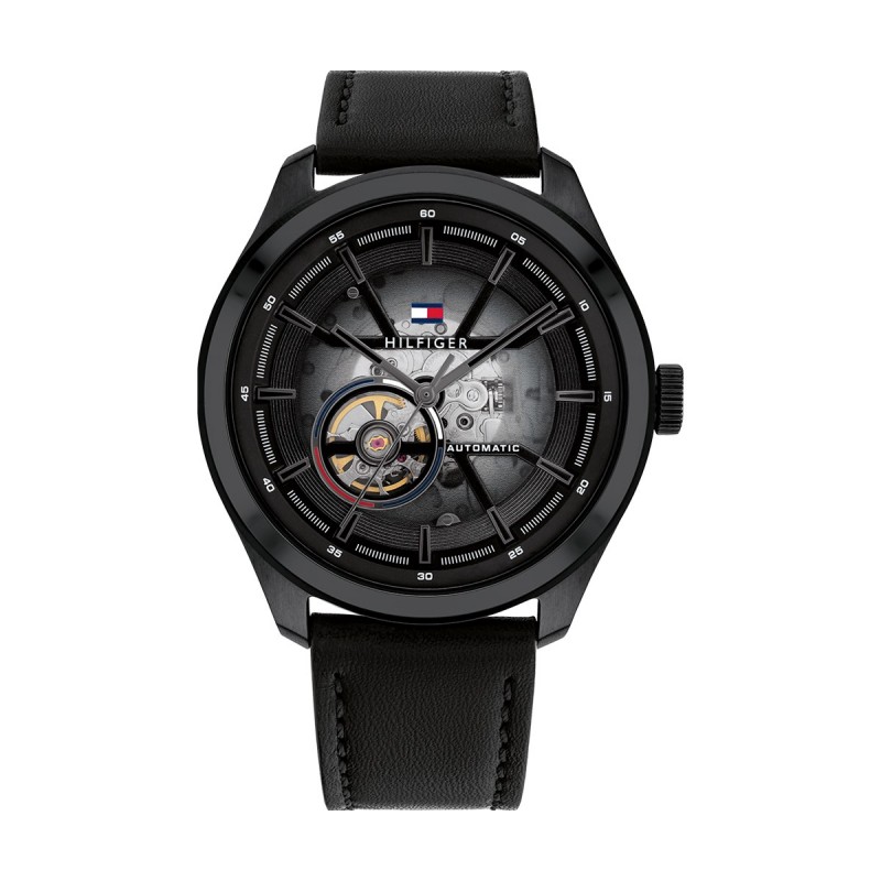Montre automatique homme tommy hilfiger noire