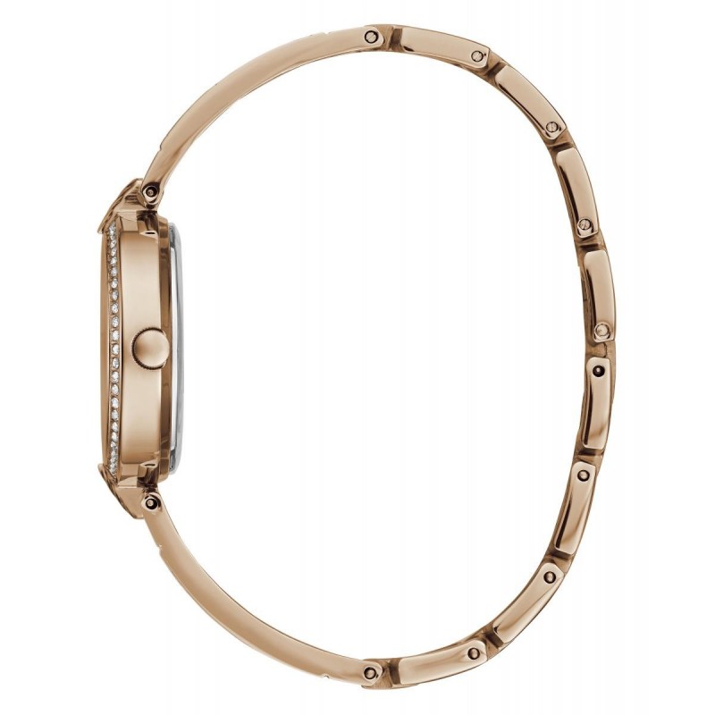 MONTRE GUESS EN ACIER DORE ROSE COLLECTION MINI LUXE