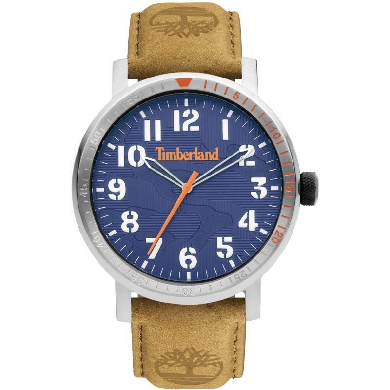 Montre Homme Timberland Topsmead marron et bleue