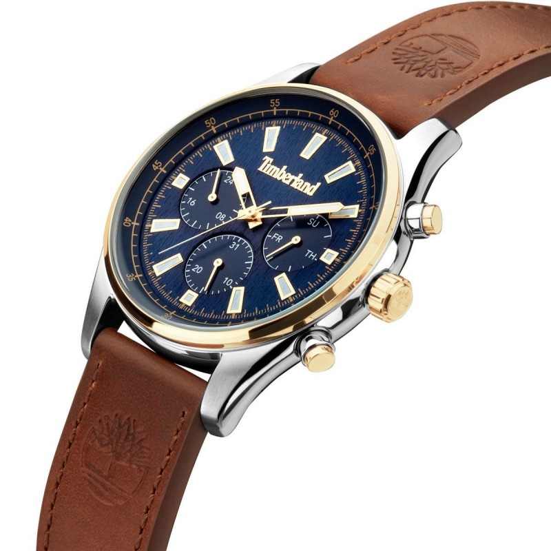 Montre Homme Timberland Demarest marron et bleu