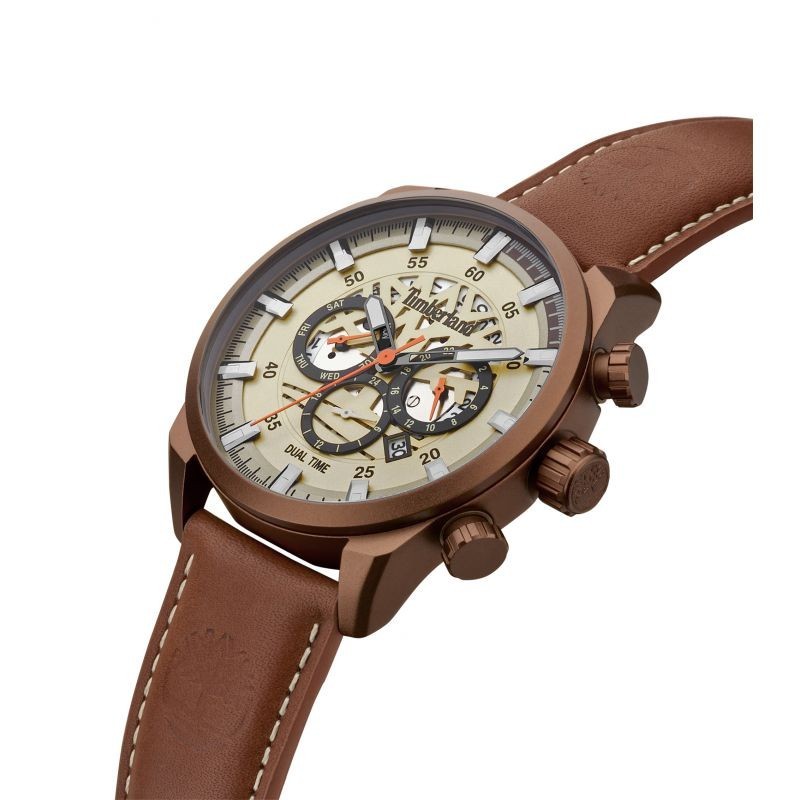 Montre Homme Timberland Henniker III marron et beige