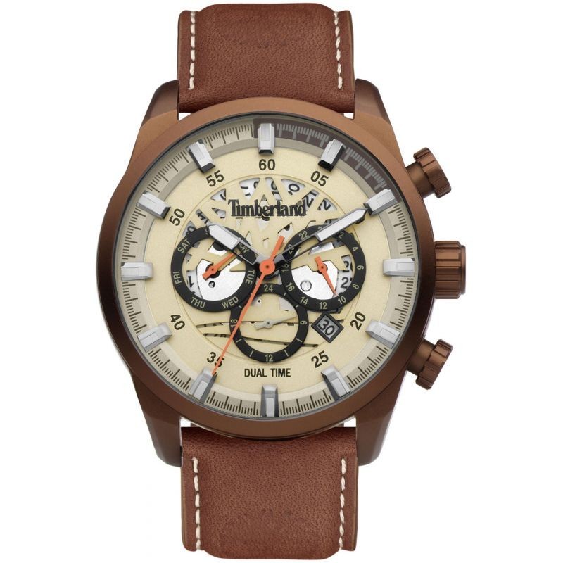 Montre Homme Timberland Henniker III marron et beige