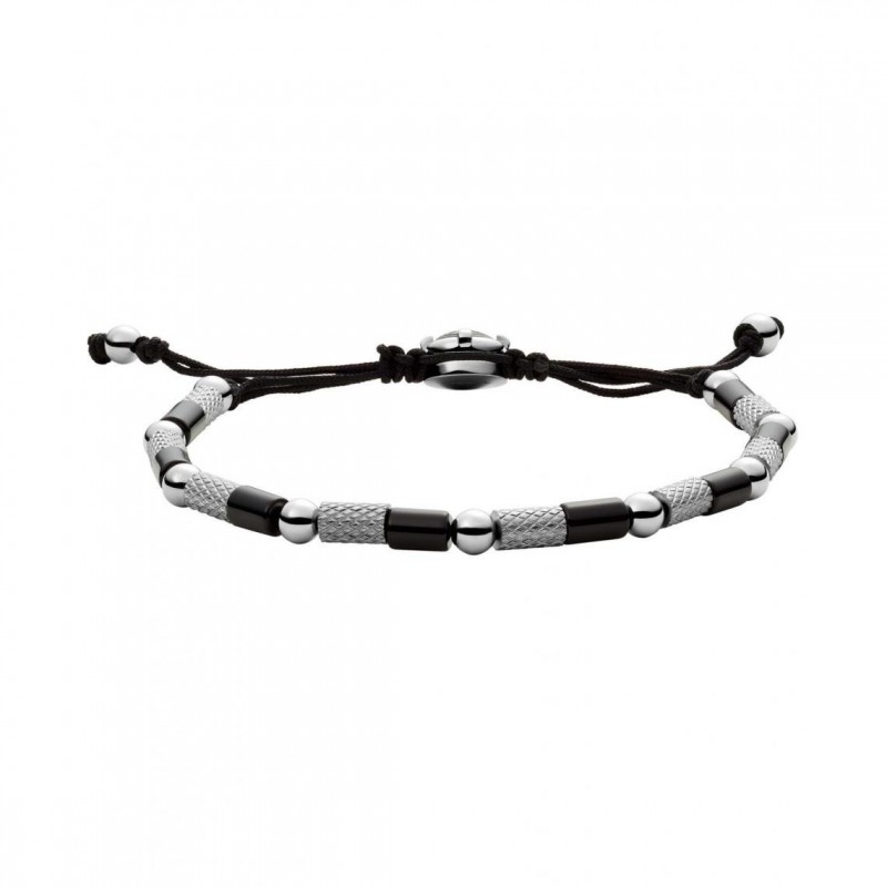 Bracelet Diesel fantaisie acier et coton