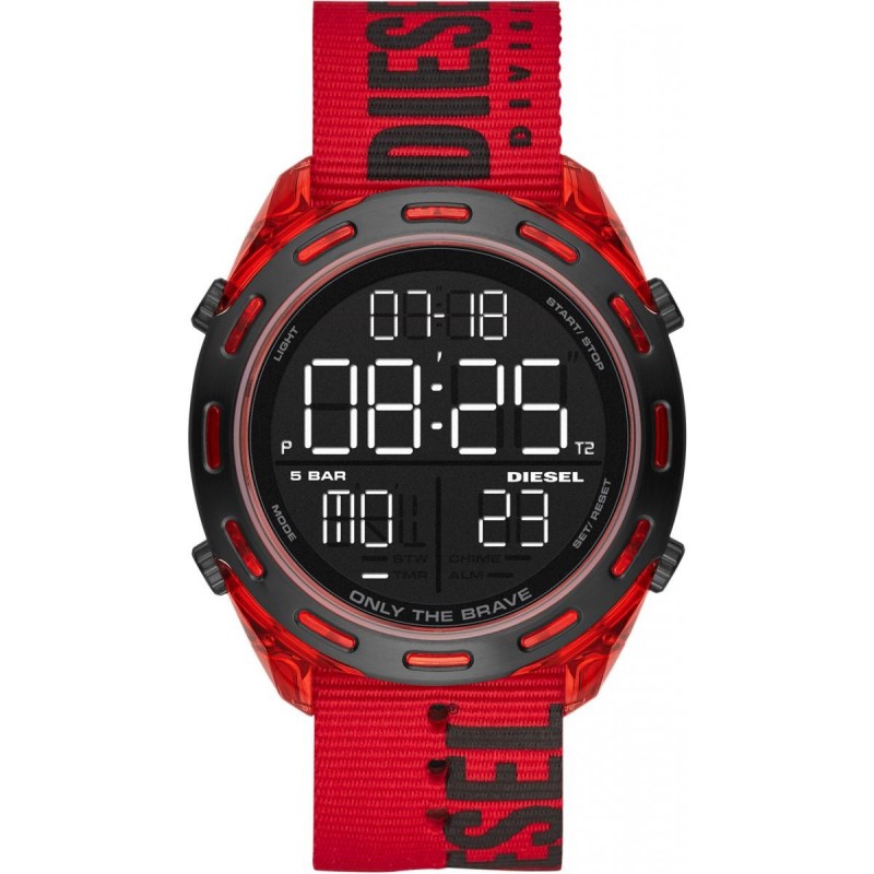 Montre Digital Diesel Bracelet Rouge