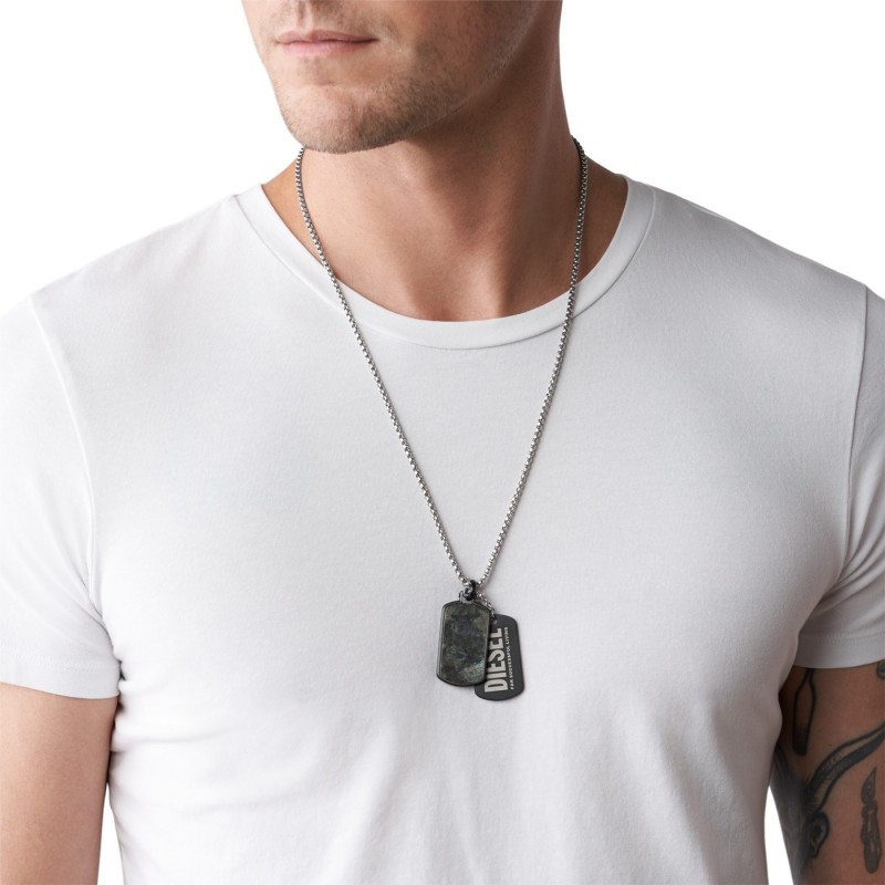 Collier Diesel Double Dogtags