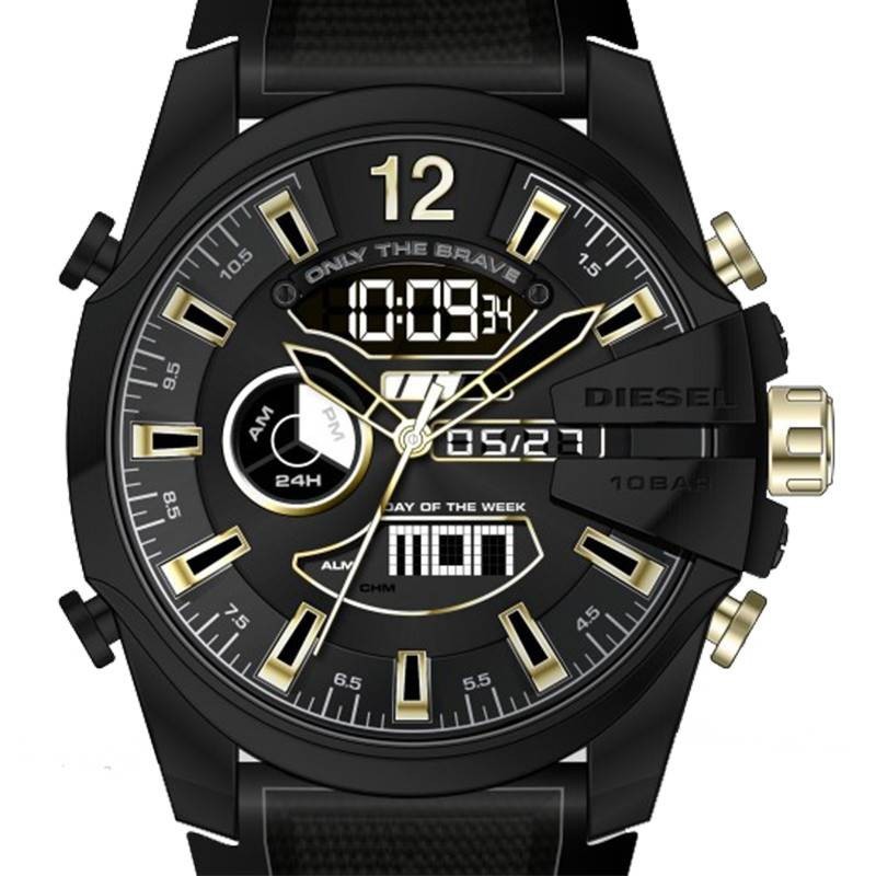 Montre Diesel Mega Chief Noir