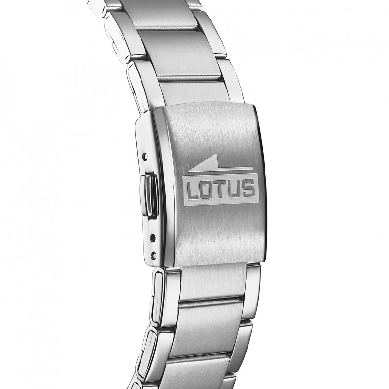 Montre homme Lotus acier chromé