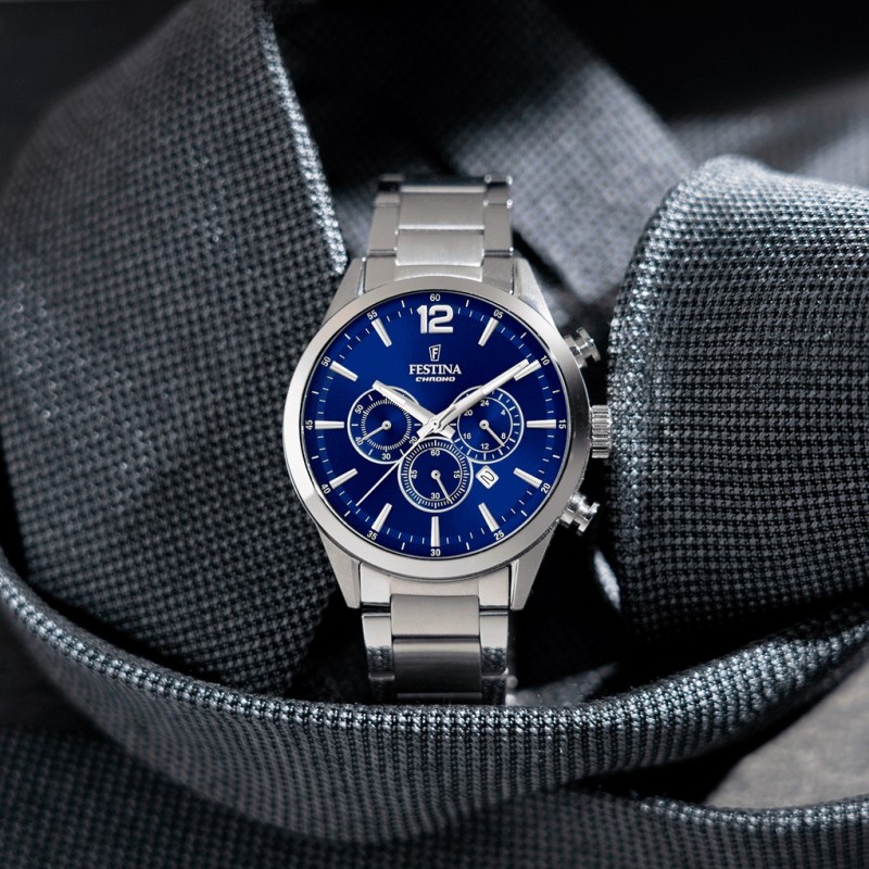 Montre Homme Festina Timeless Chronograph acier