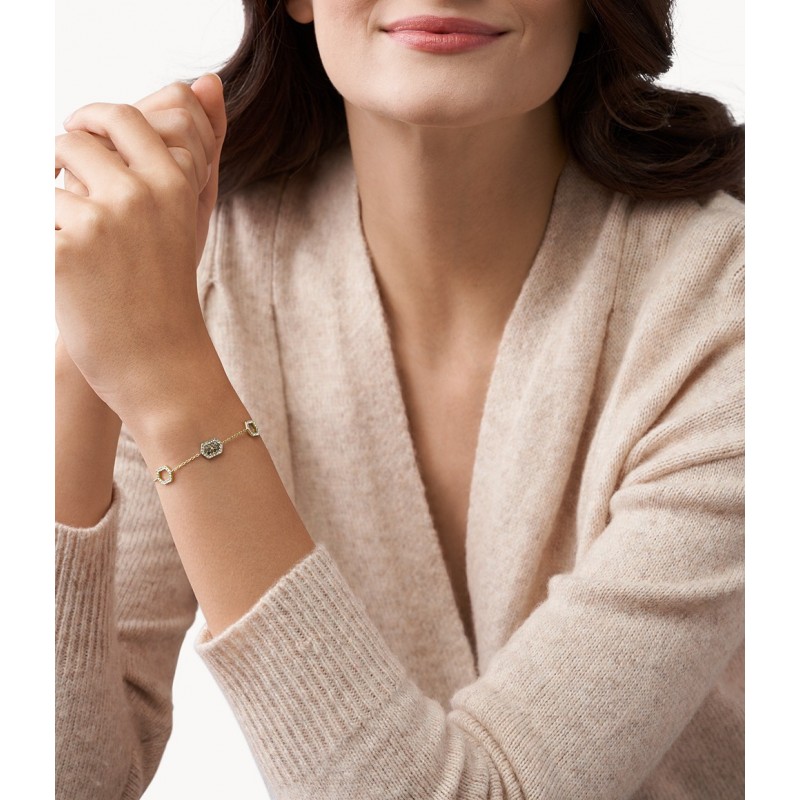 Bracelet Val Holiday Sparkles en nacre et acier doré