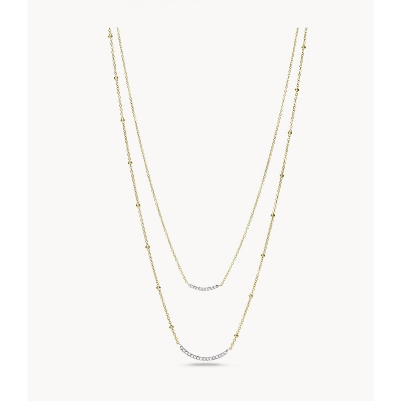 Collier Double Chaîne Collection Multirang Sutton Shine Bright en acier inoxydable