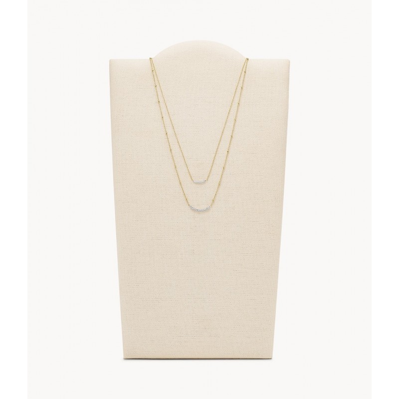 Collier Double Chaîne Collection Multirang Sutton Shine Bright en acier inoxydable