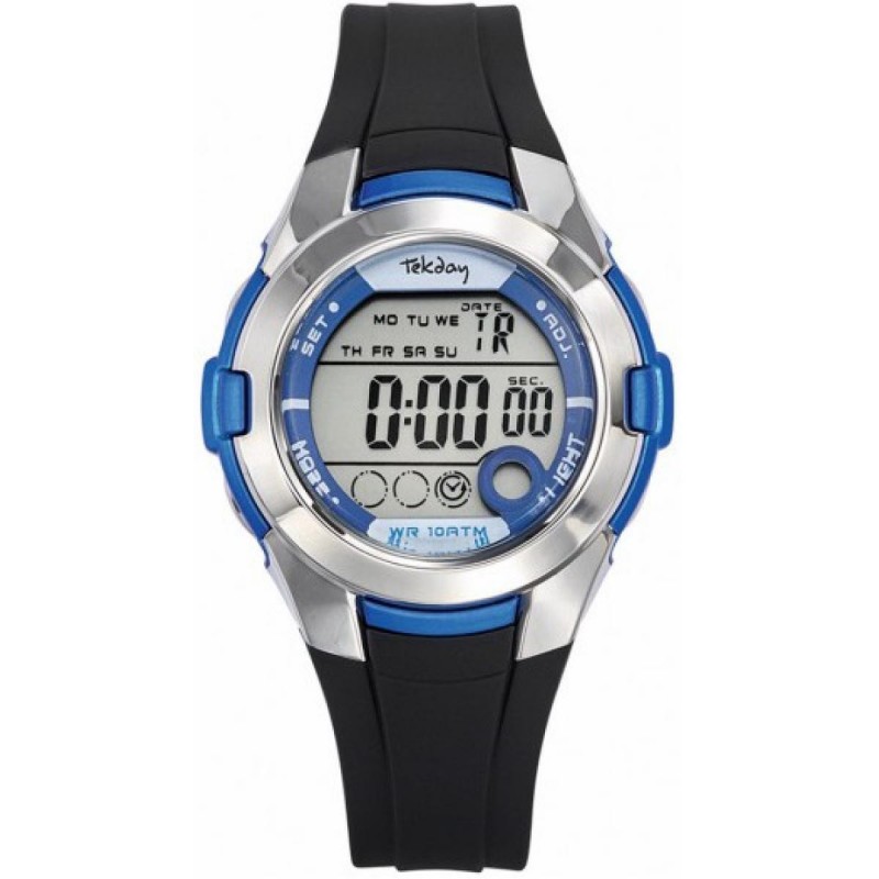 Montre Tekday Enfant Noir et Bleu