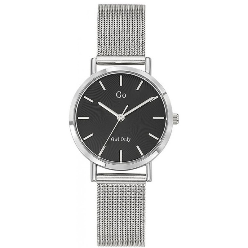 MONTRE GO couleur argent et noir