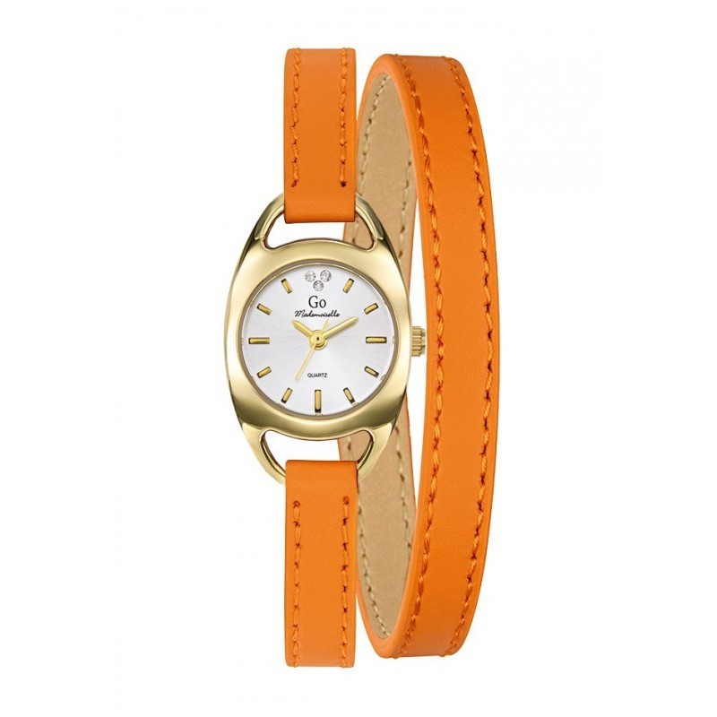 MONTRE GO GIRL ONLY CUIR ORANGE
