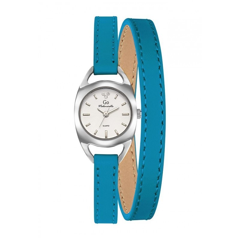 MONTRE GO GIRL ONLY CUIR BLEU