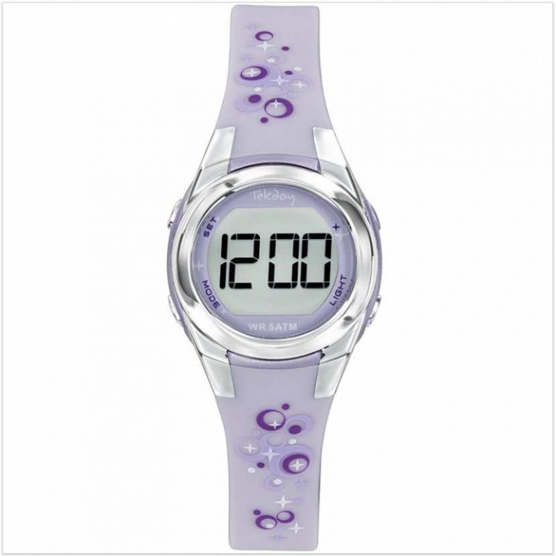 Montre enfant fantaisie mauve