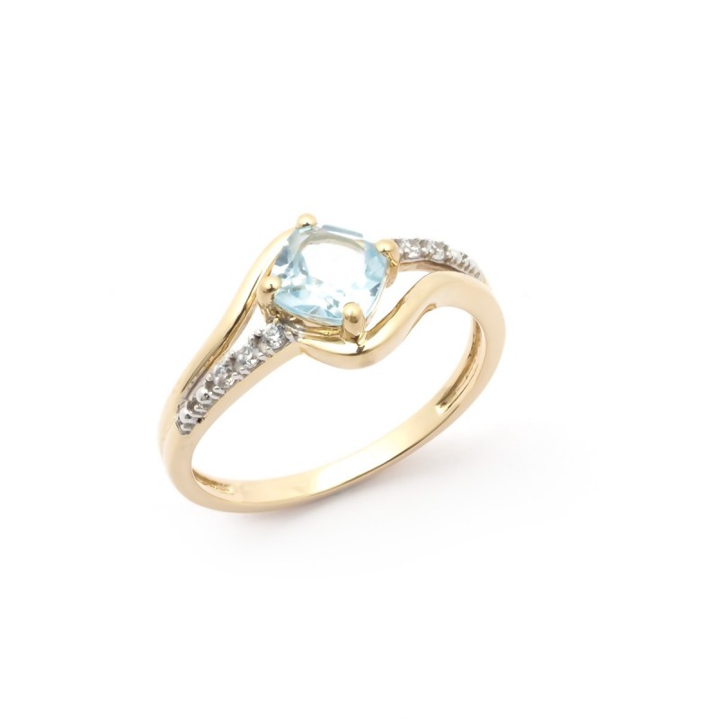 Bague Carador Topaze Or jaune 9 carats