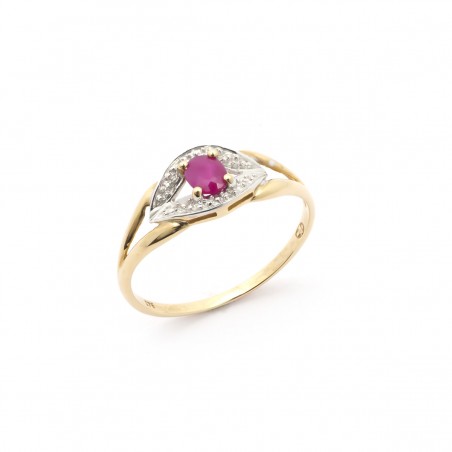 Bague Carador Rubis et Or 375/000