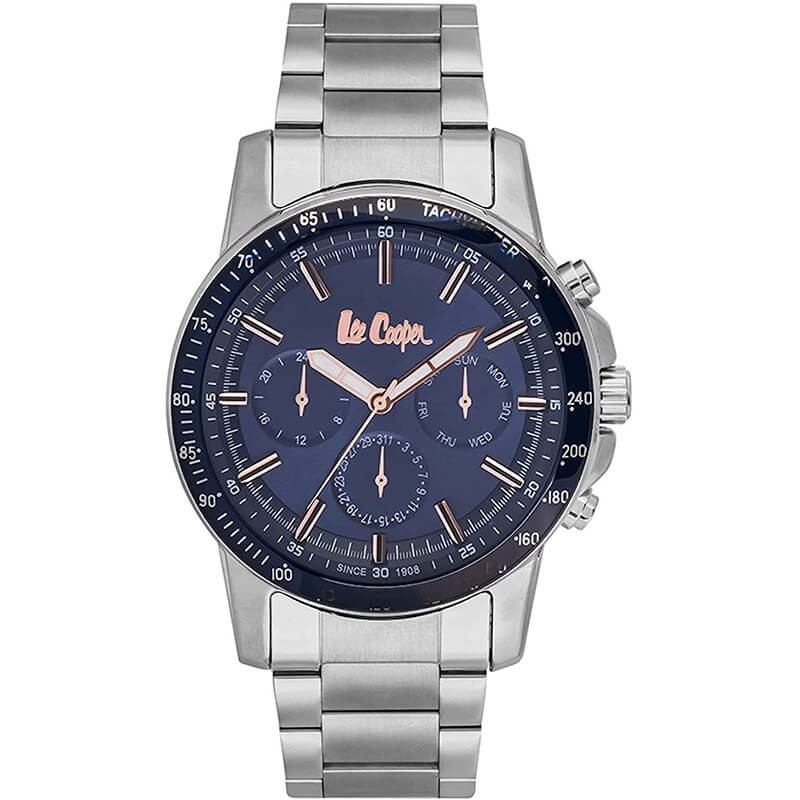 Montre Lee Cooper Homme Argent et Bleu