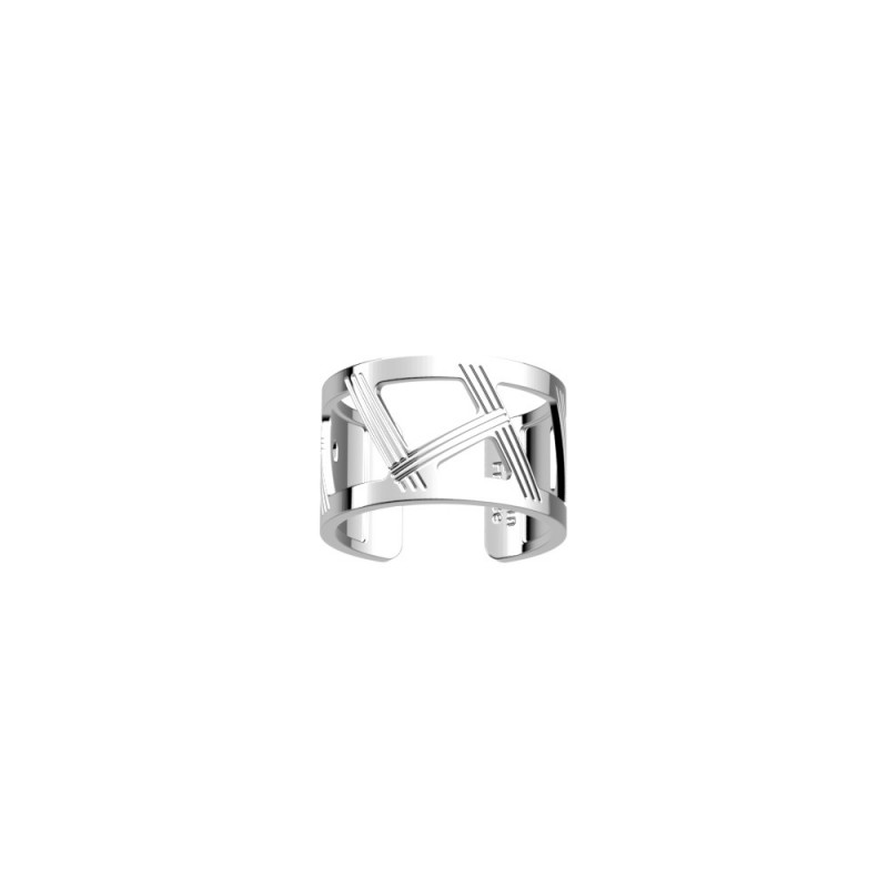 Bague Les Georgettes Illusion 12 mm finition couleur argent