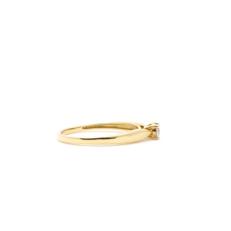 Bague Solitaire Carador Diamant 0,10 cts et or jaune 375/000