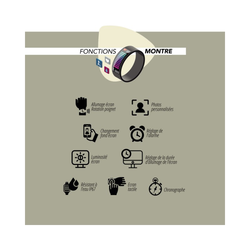 Montre connectée élégance mixte Smarty 2.0