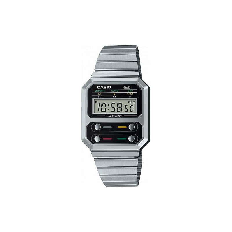 Montre CASIO Couleur Argent et Noir
