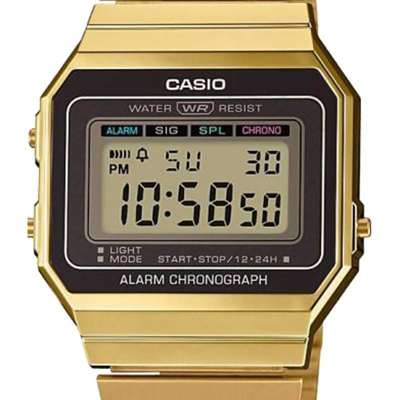 Montre Casio en Acier Doré