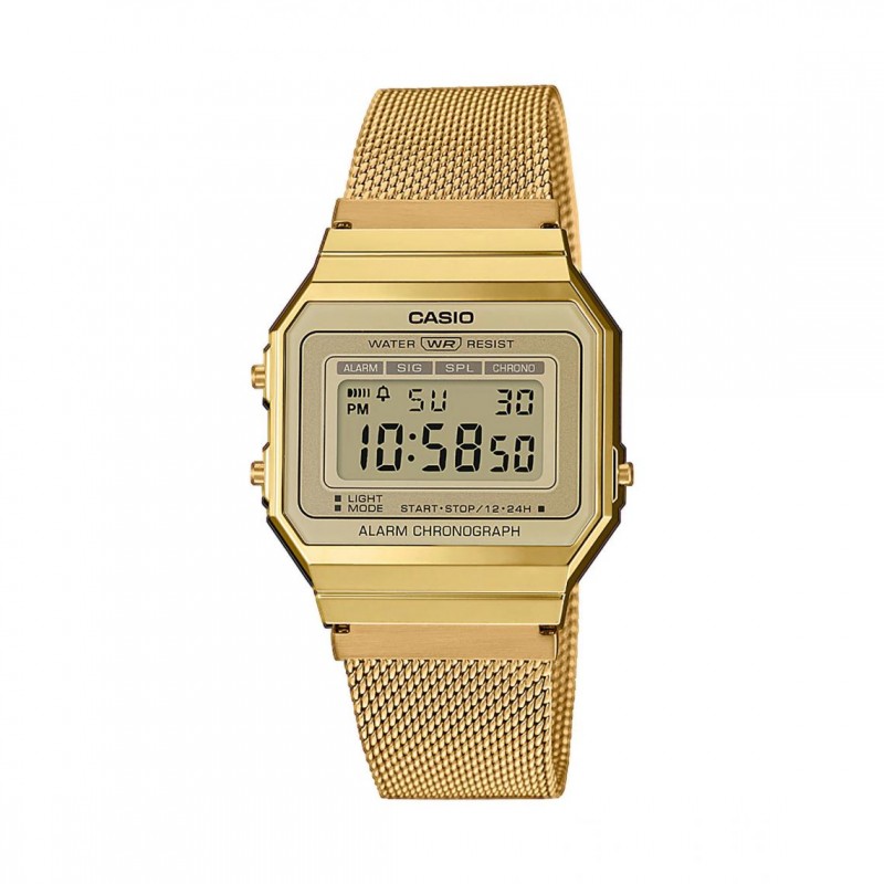 Montre Casio Vintage Acier Milanais Doré