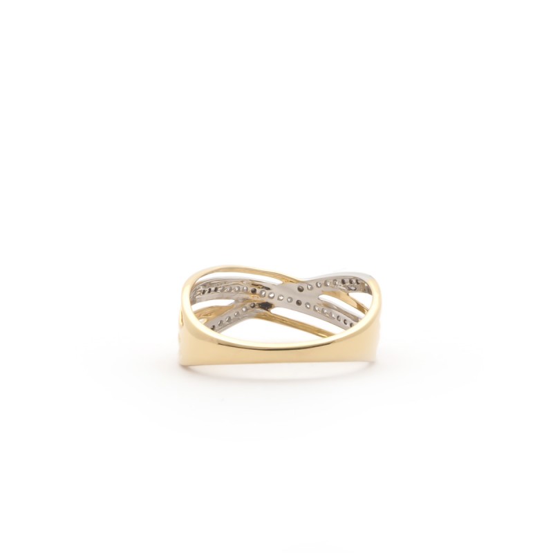 Bague Carador Or jaune 375/000 et Diamant 0,07 cts