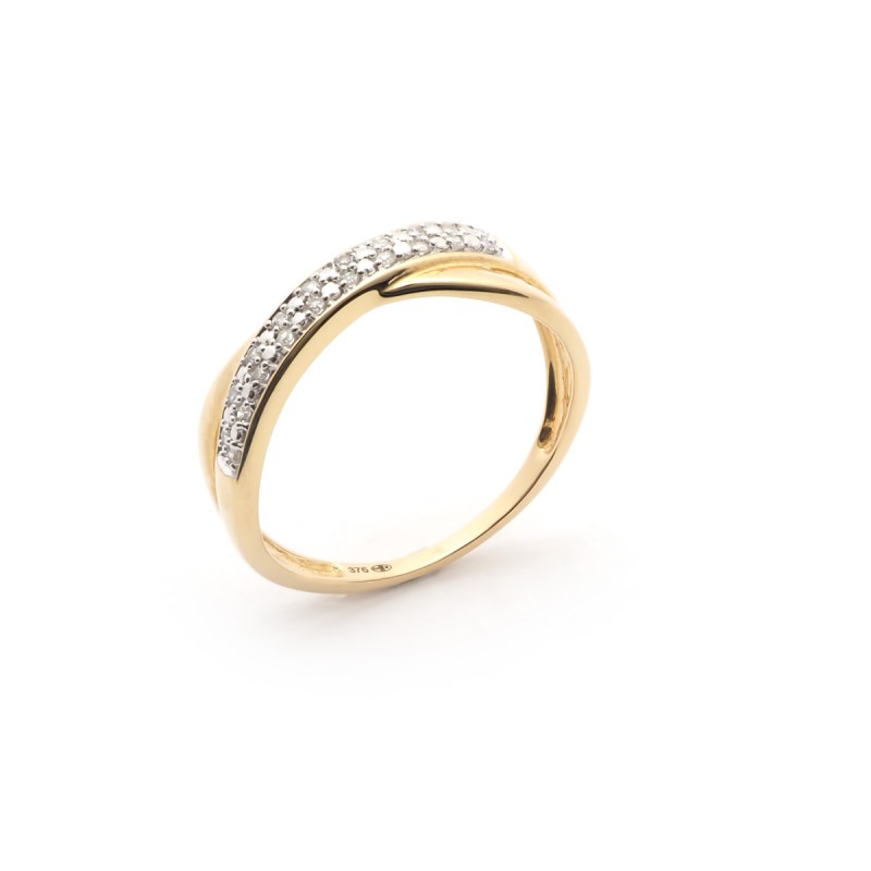 BAGUE BICOLORE DIAMANTS G-PK1 0 07 CTS