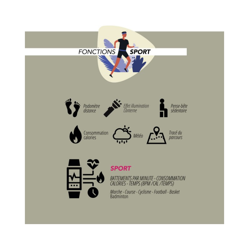 Montre connectée lifestyle silicone Smarty 2.0