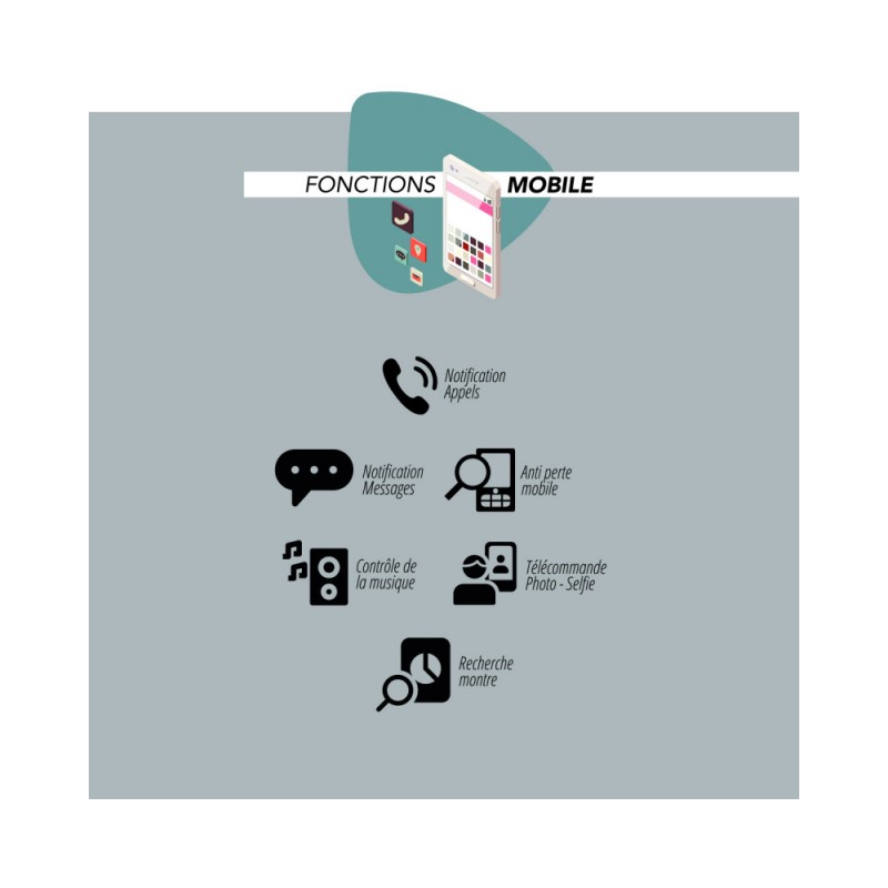 Montre connectée lifestyle silicone Smarty 2.0