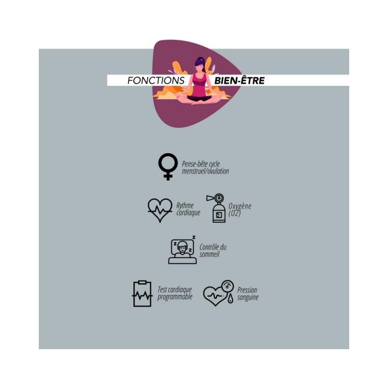 Montre connectée lifestyle silicone Smarty 2.0