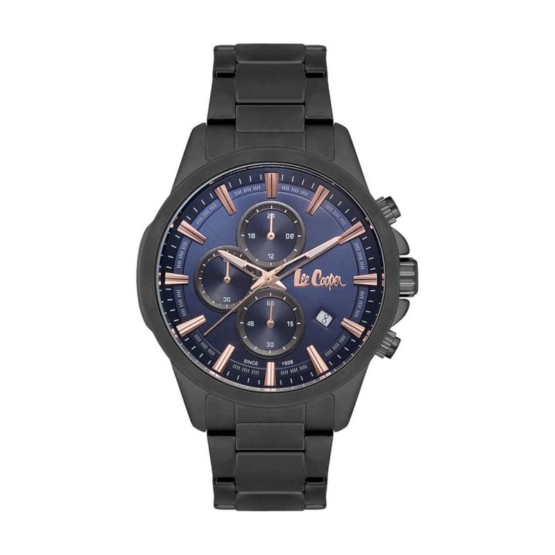 Montre Homme Lee Cooper Noir et Bleu