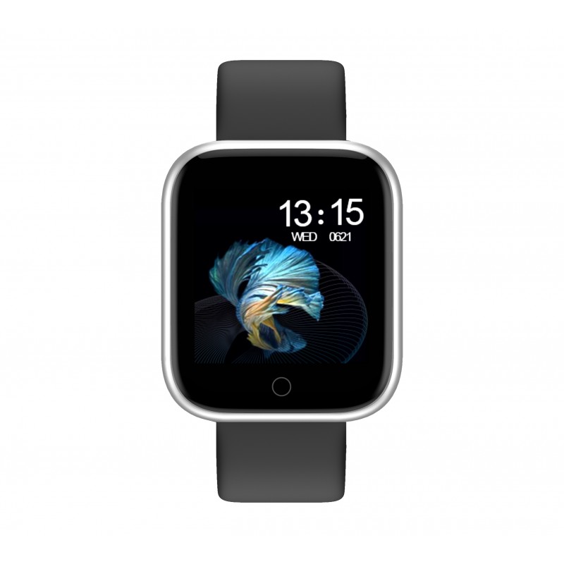 Montre connectée noire Wellness Smarty 2.0