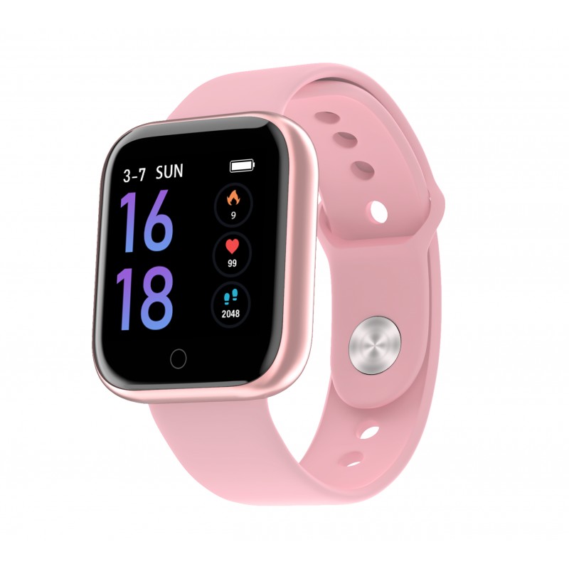 Montre connectée rose Wellness Smarty 2.0