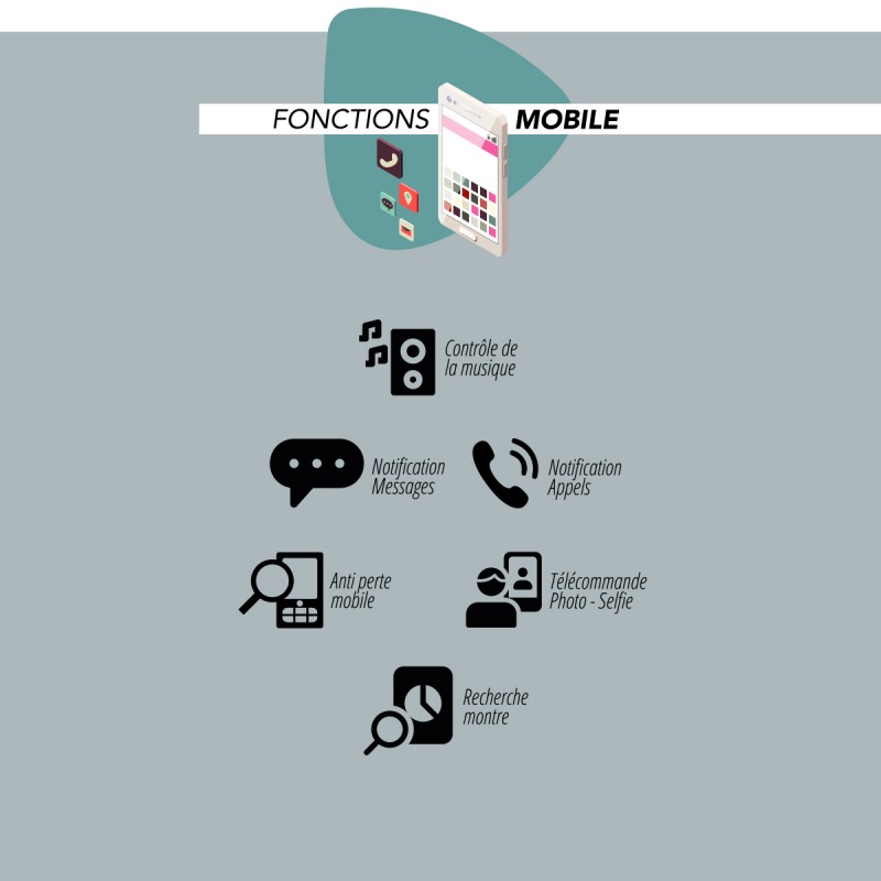 Montre connectée Stadium silicone Smarty 2.0