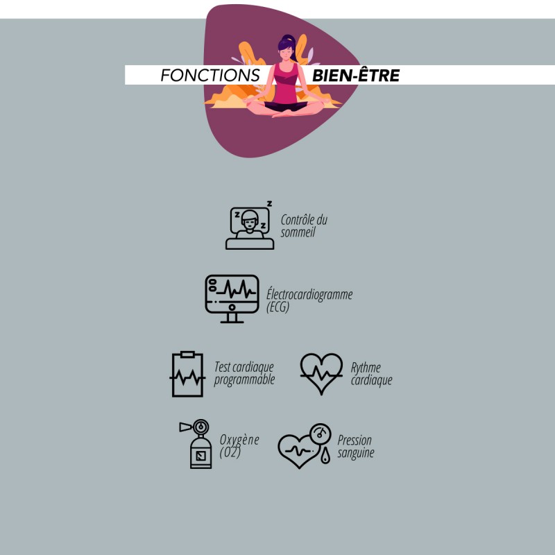 Montre connectée Stadium silicone Smarty 2.0