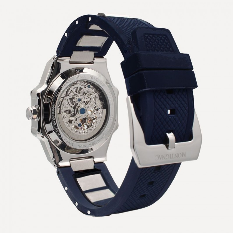Montre Homme Montignac Bleu et Argenté