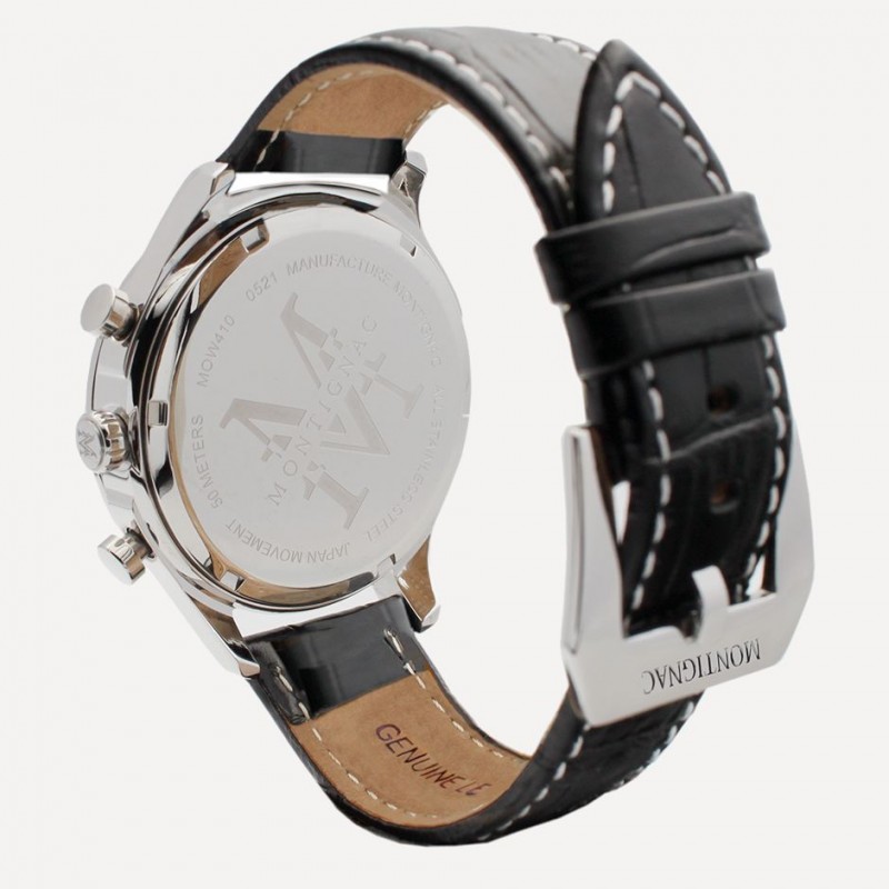 Montre Homme Montignac Noir et Jaune