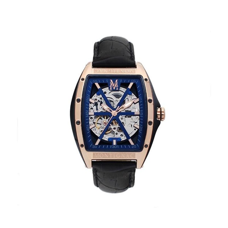 Montre Homme Montignac Automatique Bleu