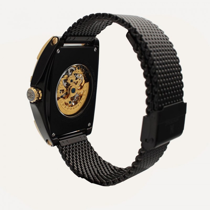 Montre Homme Automatique Montignac Bracelet Noir