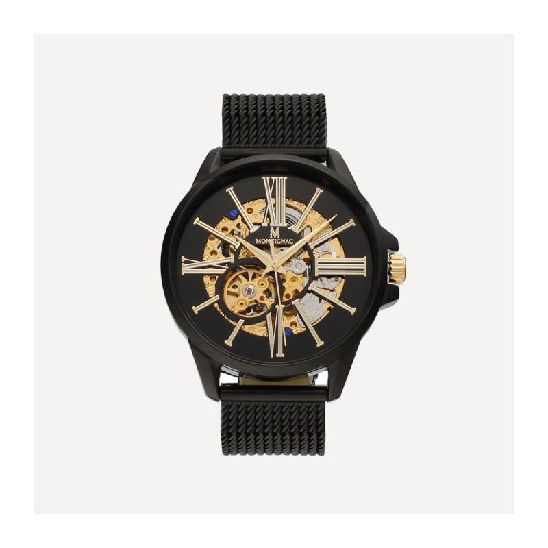 Montre Homme Montignac Bracelet Noir