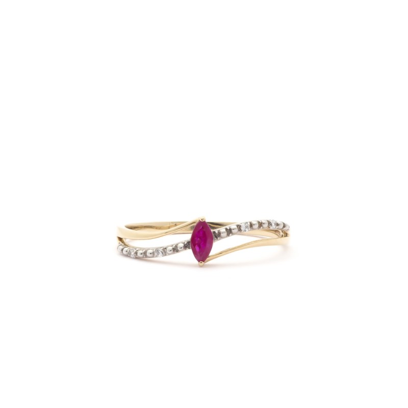 Bague Carador Rubis et Or 375/000