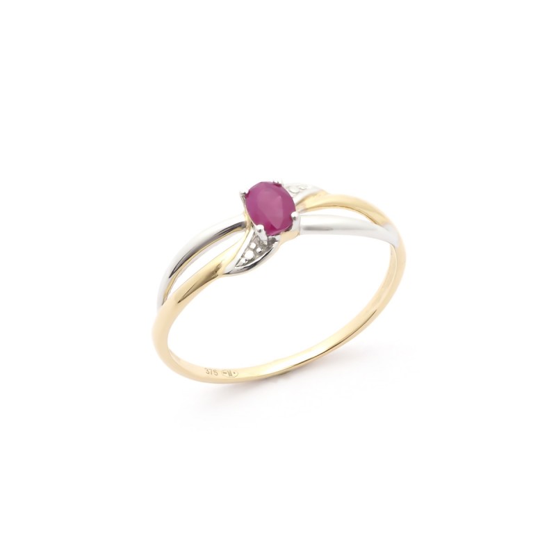 Bague Femme Carador Rubis et Or 375/000