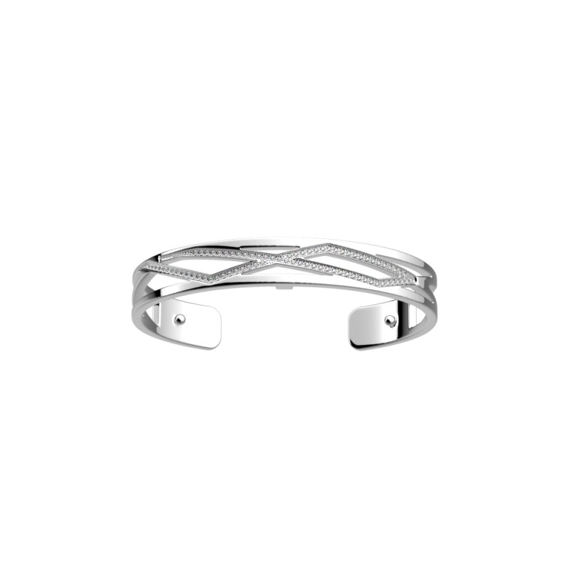 Manchette Les Georgettes liens 8mm couleur argentée