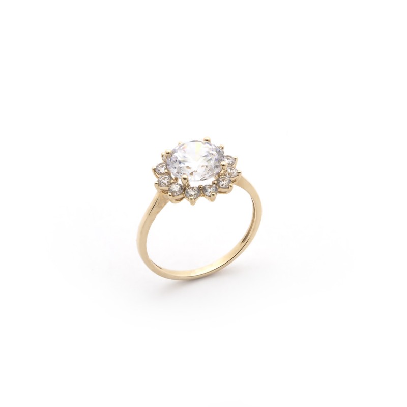 Bague femme Carador Or 375/000 et Oxyde de zirconium